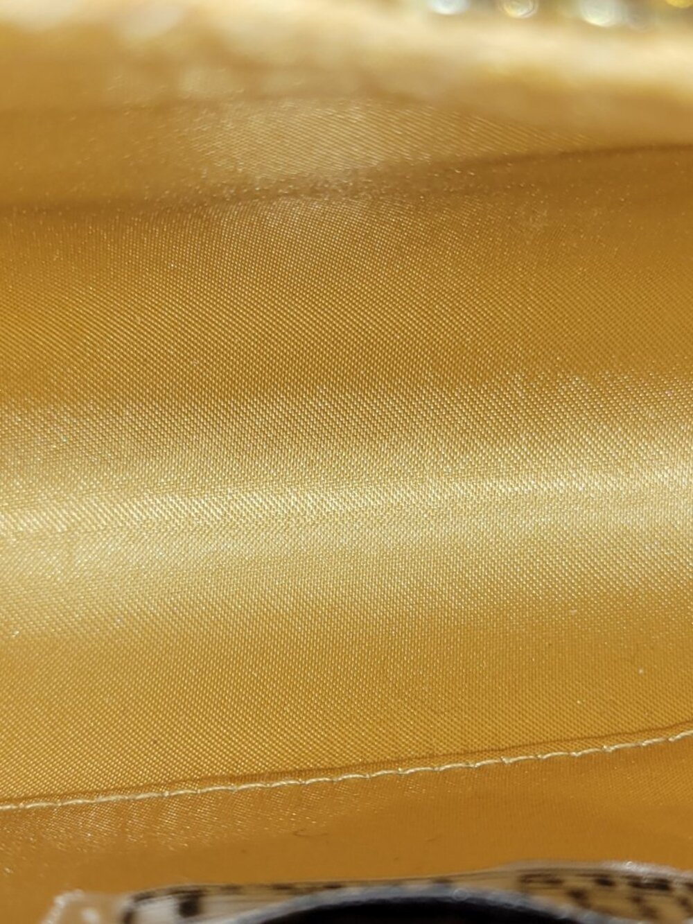 Carlo Fellini Gold-Tone Clutch with Strap and Textile & Bead-Embroidered Clutch - Picture 12 of 16